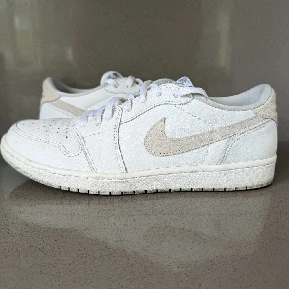 Air Jordan 1 Low OG Neutral Grey Men's Size 11 White Gray CZ0790-100 Sneakers